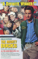 Emilio Estevez Signed "The Mighty Ducks" 11x17 Movie Poster (Schwartz) at PristineAuction.com