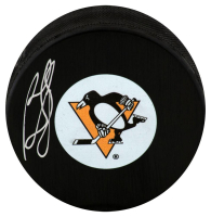 Ron Francis Signed Penguins Logo Hockey Puck (Schwartz) at PristineAuction.com