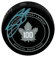 Ron Francis Signed Maple Leafs 100th Logo Hockey Puck (Schwartz) at PristineAuction.com