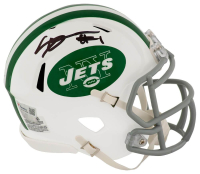 Sauce Gardner Signed Jets Speed Mini Helmet (Fanatics) at PristineAuction.com