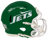 Sauce Gardner Signed Jets Speed Mini Helmet (Fanatics) at PristineAuction.com