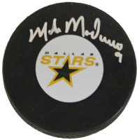 Mike Modano Signed Stars Logo Hockey Puck (Schwartz) at PristineAuction.com