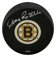 Jean Ratelle Signed Bruins Logo Hockey Puck (Schwartz) at PristineAuction.com