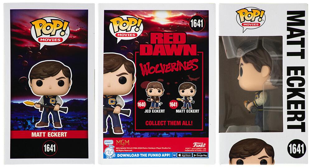 Charlie Sheen Signed "Red Dawn" #1641 Matt Eckert Funko Pop! Vinyl Figure (Schwartz) at PristineAuction.com Charlie Sheen Signed "Red Dawn" #1641 Matt Eckert Funko Pop! Vinyl Figure (Schwartz) at PristineAuction.com