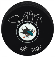 Joe Thornton Signed Sharks Logo Hockey Puck Inscribed "HOF 2025" (Schwartz) at PristineAuction.com