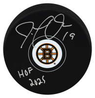 Joe Thornton Signed Bruins Logo Hockey Puck Inscribed "HOF 2025" (Schwartz) at PristineAuction.com