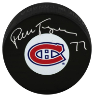 Pierre Turgeon Signed Canadiens Logo Hockey Puck (Schwartz) at PristineAuction.com