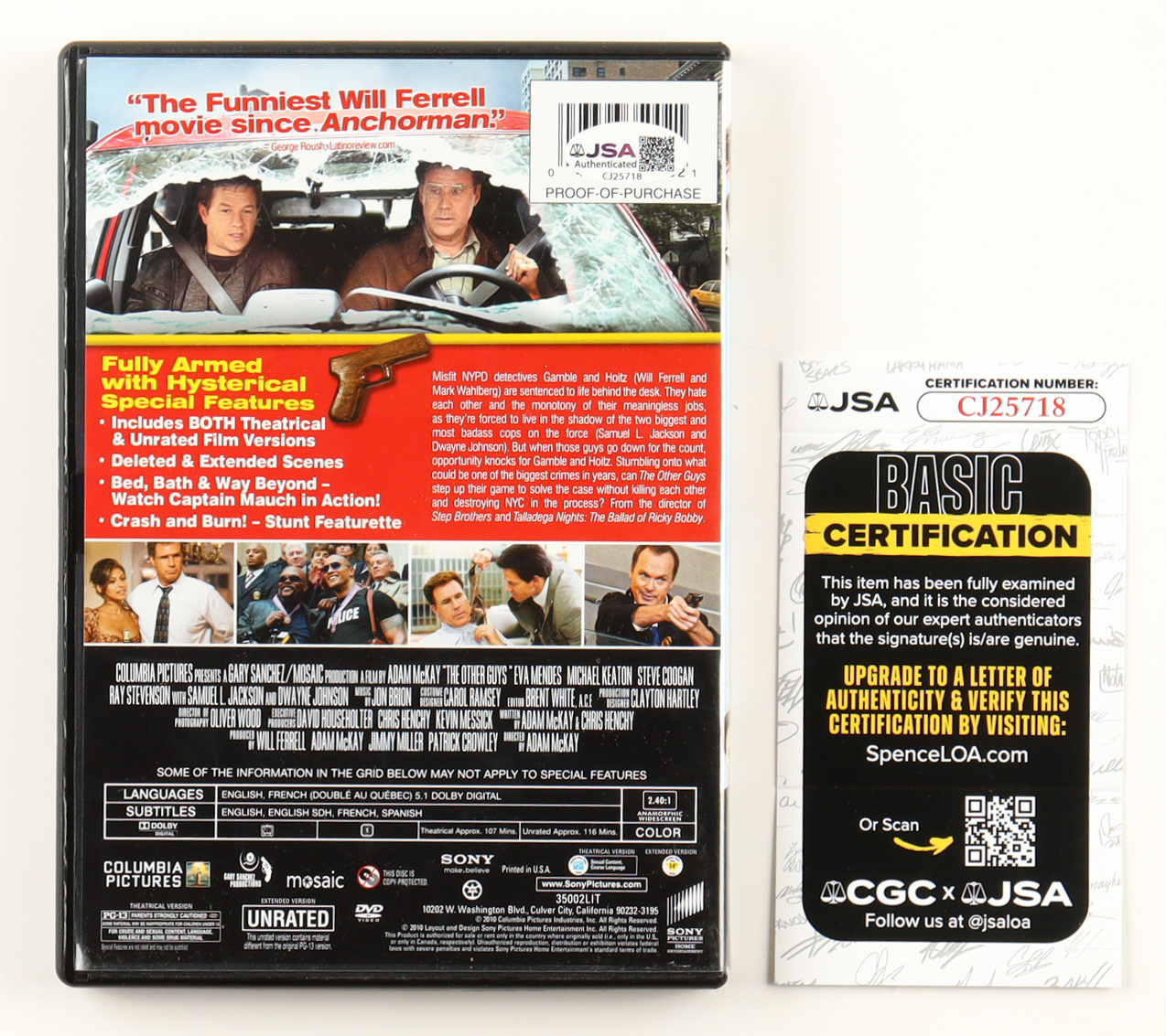 Mark Wahlberg Signed "The Other Guys" DVD Case (JSA) at PristineAuction.com Mark Wahlberg Signed "The Other Guys" DVD Case (JSA) at PristineAuction.com