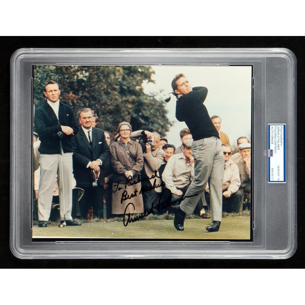 Arnold Palmer Signed 8x10 Photo Inscribed "Best Wishes" (PSA Auto Grade 10) at PristineAuction.com