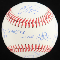 Astros No-Hitter Pitchers | OML Baseball Signed by (5) with Christian Vasquez, Bryan Abreu Inscribed "Combined No-No" (JSA) at PristineAuction.com
