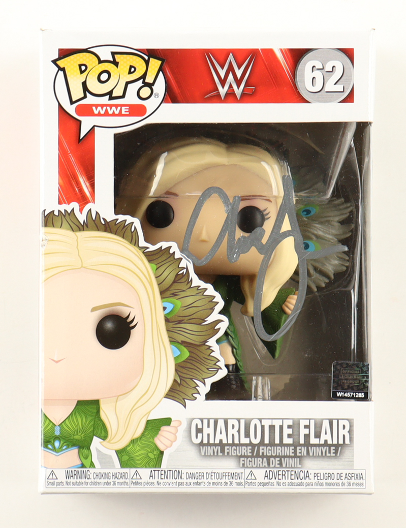 Charlotte Flair Signed WWE #62 Funko Pop! Vinyl Figure (Beckett) at PristineAuction.com Charlotte Flair Signed WWE #62 Funko Pop! Vinyl Figure (Beckett) at PristineAuction.com