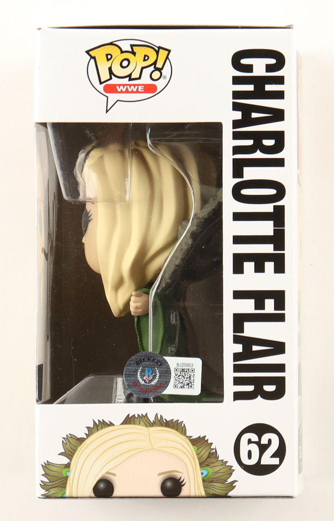Charlotte Flair Signed WWE #62 Funko Pop! Vinyl Figure (Beckett) at PristineAuction.com Charlotte Flair Signed WWE #62 Funko Pop! Vinyl Figure (Beckett) at PristineAuction.com