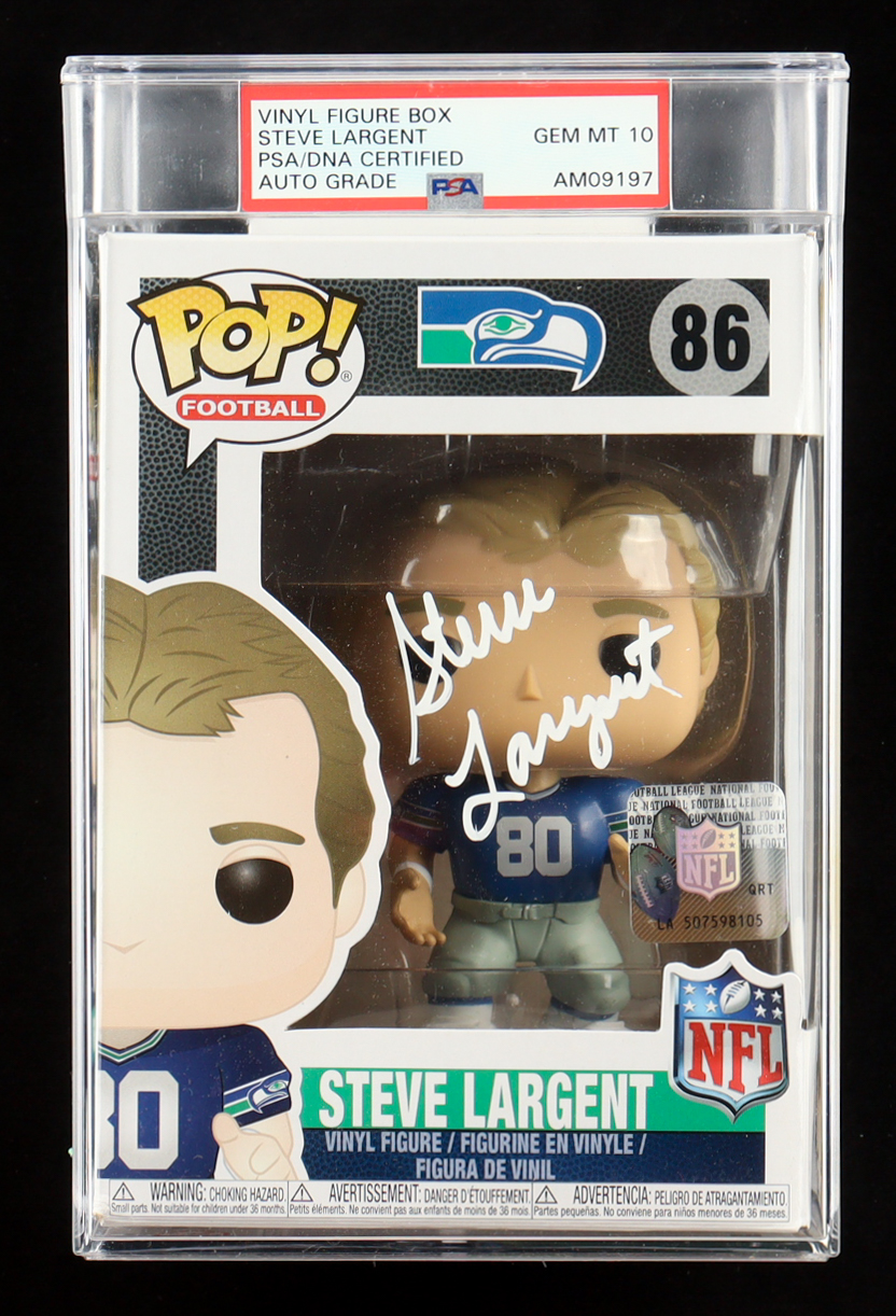 Steve Largent Signed Seahawks #86 Funko Pop! Vinyl Figure (PSA Auto 10) at PristineAuction.com Steve Largent Signed Seahawks #86 Funko Pop! Vinyl Figure (PSA Auto 10) at PristineAuction.com