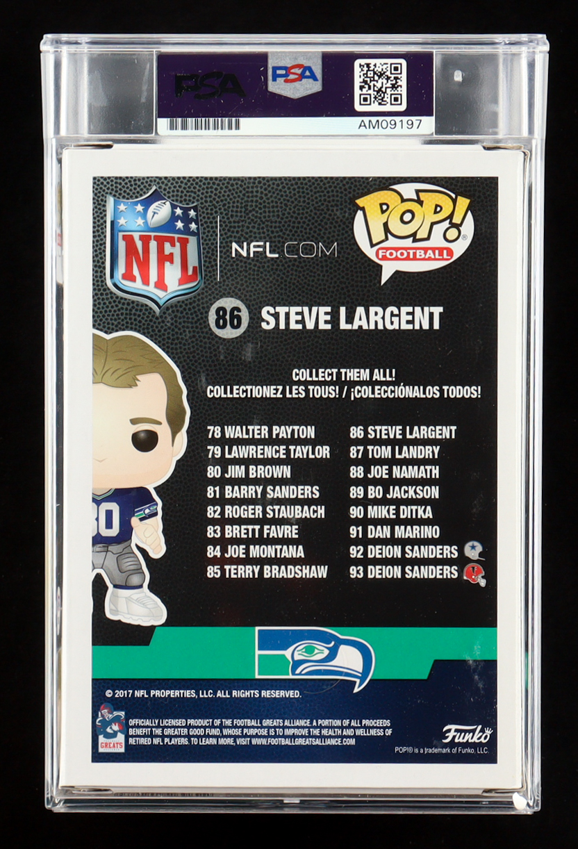 Steve Largent Signed Seahawks #86 Funko Pop! Vinyl Figure (PSA Auto 10) at PristineAuction.com Steve Largent Signed Seahawks #86 Funko Pop! Vinyl Figure (PSA Auto 10) at PristineAuction.com