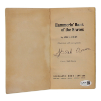 Hank Aaron Signed Vintage 1971 Hammerin Hank Booklet (JSA) at PristineAuction.com