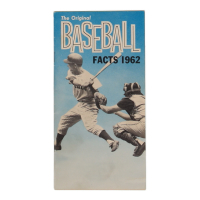 1962 Vintage Baseball Facts & Full Schedule Booklet at PristineAuction.com