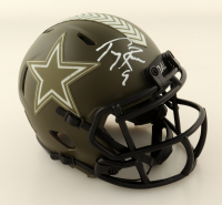 Tony Romo Signed Cowboys Salute to Service Alternate Speed Mini Helmet (JSA) at PristineAuction.com
