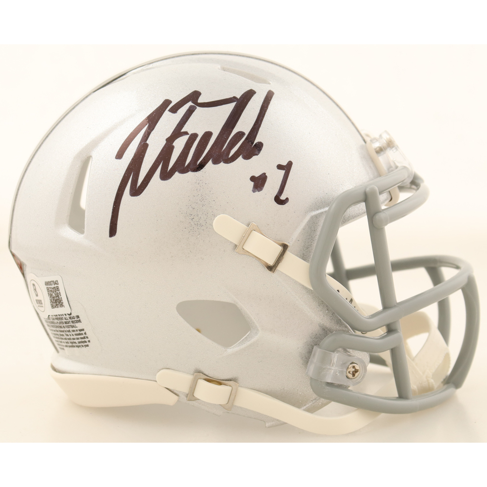 Justin Fields Signed Ohio State Buckeyes Speed Mini Helmet (Beckett) at PristineAuction.com