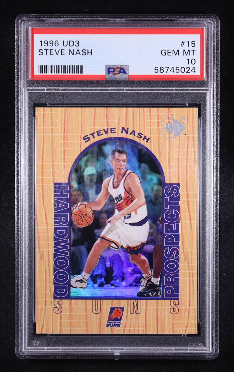 Steve Nash 1996-97 UD3 #15 RC (PSA 10) at PristineAuction.com Steve Nash 1996-97 UD3 #15 RC (PSA 10) at PristineAuction.com