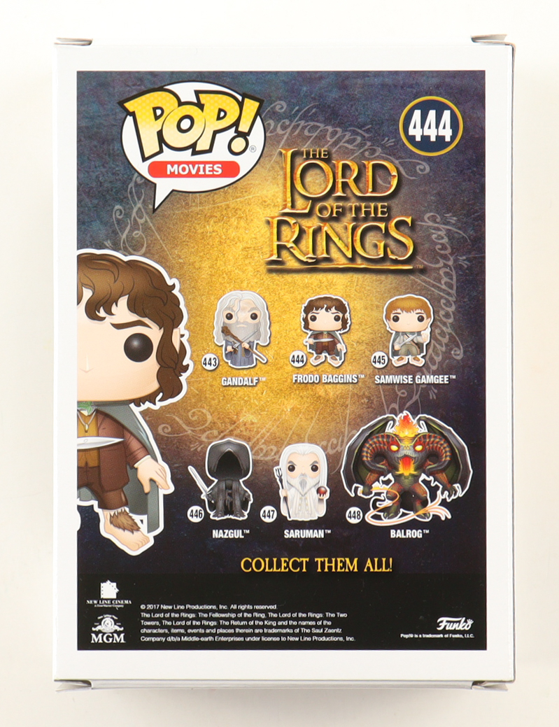 Elijah Wood Signed "The Lord of the Rings" #444 Frodo Baggins Funko Pop! Vinyl Figure (Beckett) at PristineAuction.com Elijah Wood Signed "The Lord of the Rings" #444 Frodo Baggins Funko Pop! Vinyl Figure (Beckett) at PristineAuction.com