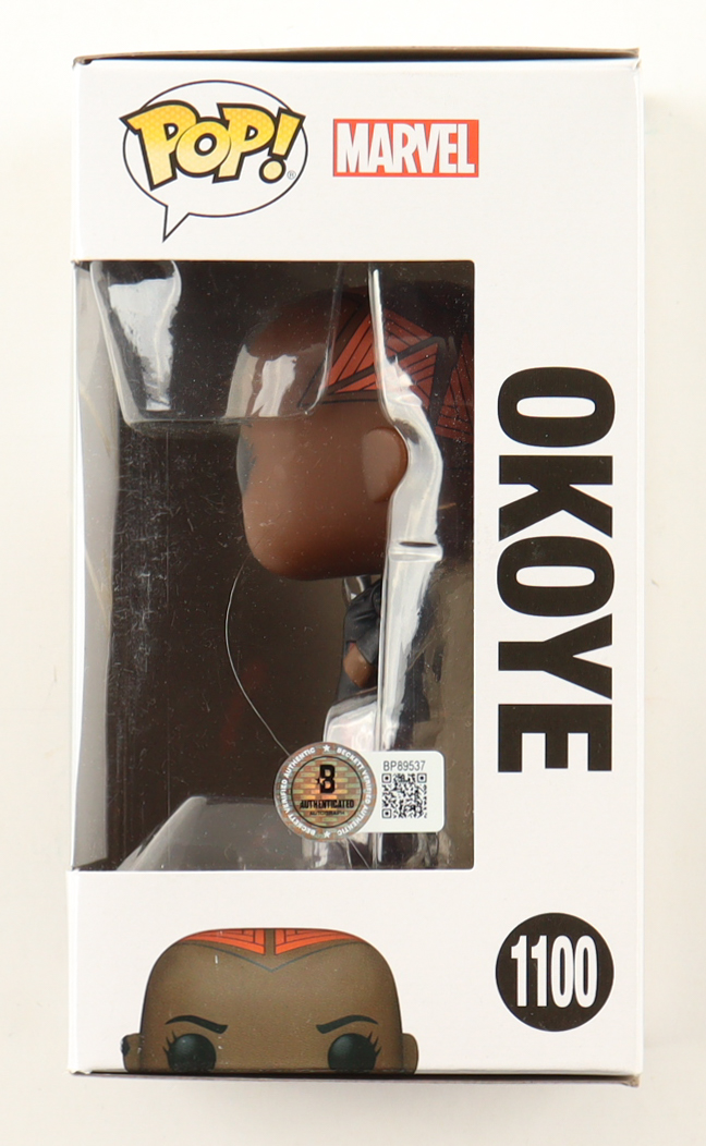 Danai Gurira Signed "Black Panther: Wakanda Forever" #1100 Okoye Bobble-Head Funko Pop! Vinyl Figure (Beckett) at PristineAuction.com Danai Gurira Signed "Black Panther: Wakanda Forever" #1100 Okoye Bobble-Head Funko Pop! Vinyl Figure (Beckett) at PristineAuction.com