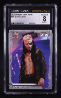 Darby Allin Signed 2022 Upper Deck AEW #59 (CGC 8 | Autograph Graded CGC 7) at PristineAuction.com