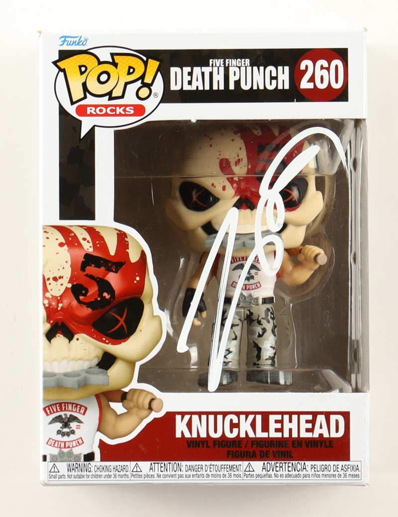 Chris Kael Signed "Five Finger Death Punch" #260 Knucklehead Funko Pop! Vinyl Figure (Beckett) at PristineAuction.com Chris Kael Signed "Five Finger Death Punch" #260 Knucklehead Funko Pop! Vinyl Figure (Beckett) at PristineAuction.com