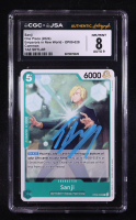 Taz Skylar Signed 2024 Sanji One Piece Emperors in New World C #OP09-028 (CGC 8 | Autograph Graded CGC 9) at PristineAuction.com