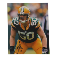 A.J. Hawk Signed Packers 8x10 Photo (Beckett) at PristineAuction.com