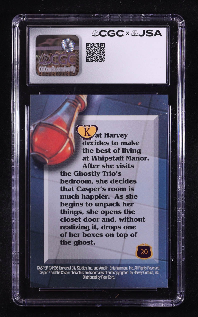 Devon Sawa Signed 1995 Fleer Casper Getting Boxed In #20 (CGC | Autograph Graded CGC 9) at PristineAuction.com Devon Sawa Signed 1995 Fleer Casper Getting Boxed In #20 (CGC | Autograph Graded CGC 9) at PristineAuction.com