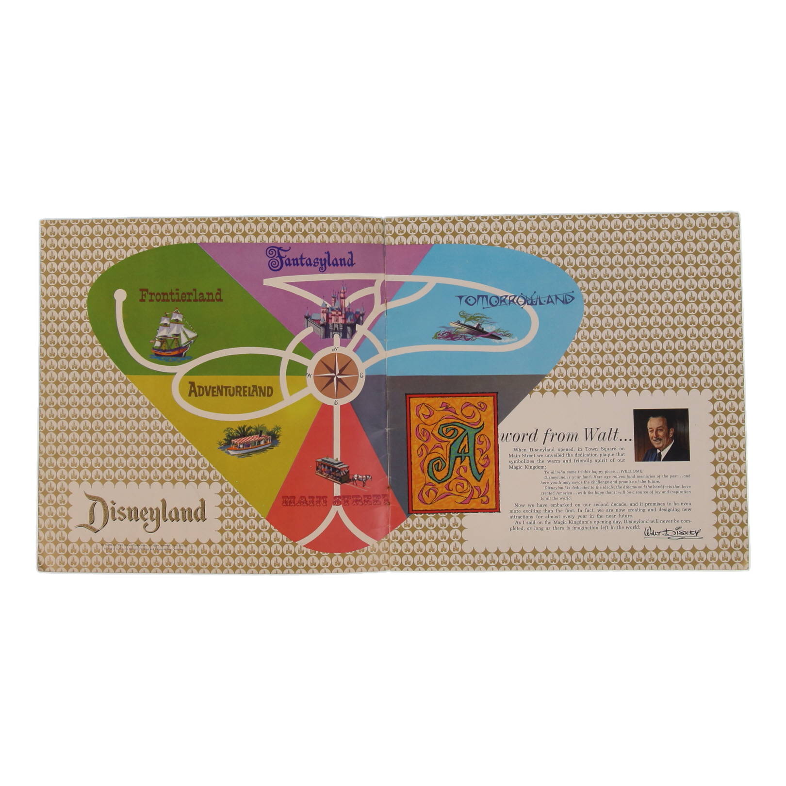 1965 Walt Disney "Disneyland" Souvenir Guide Book at PristineAuction.com 1965 Walt Disney "Disneyland" Souvenir Guide Book at PristineAuction.com