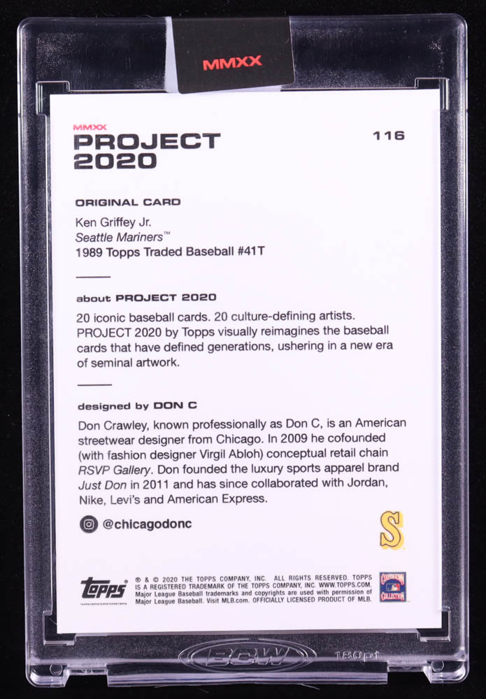 Ken Griffey Jr. 2020 Topps Project 2020 #116 Don C at PristineAuction.com Ken Griffey Jr. 2020 Topps Project 2020 #116 Don C at PristineAuction.com