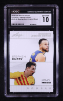 Stephen Curry / Lionel Messi 2024 Leaf Special Release Double Exclusive Legends Edition #ELE-32 (CGC 10) at PristineAuction.com