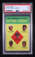 1963 Topps NL Batting Leaders #1 (PSA 3) Bill White / Frank Robinson / Stan Musial / Tommy Davis / Hank Aaron at PristineAuction.com