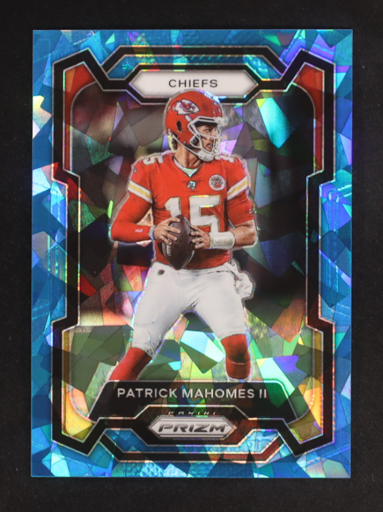 Patrick Mahomes II 2023 Panini Prizm Prizms Blue Ice #149 #80/99