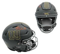 Michael Strahan Signed Giants Full-Size Authentic On-Field Salute To Service Alternate Speedflex Helmet (Beckett) at PristineAuction.com