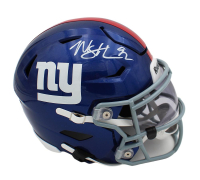 Michael Strahan Signed Giants Mid-Size SpeedFlex Helmet With Visor (Beckett) at PristineAuction.com