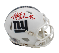 Michael Strahan Signed Giants Salute to Service Alternate Speed Mini Helmet (Beckett) at PristineAuction.com