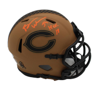 Brian Urlacher Signed Bears Salute to Service Alternate Speed Mini Helmet Inscribed "HOF 18" (Schwartz) at PristineAuction.com