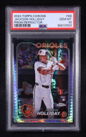Jackson Holliday 2024 Topps Chrome Prism Refractor #88 RC (PSA 10) at PristineAuction.com
