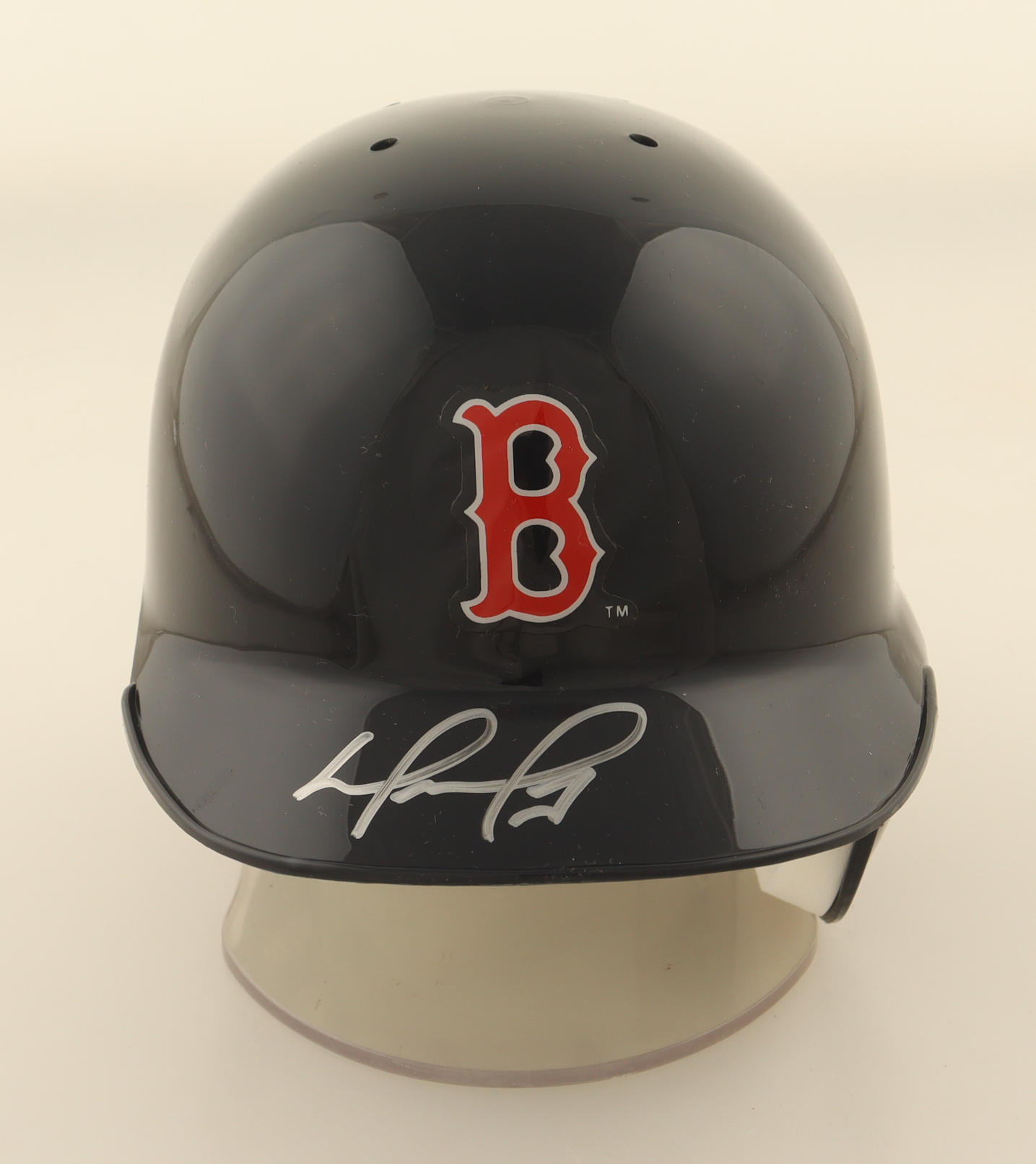 David Ortiz Signed Red Sox Mini Batting Helmet (Steiner) at PristineAuction.com David Ortiz Signed Red Sox Mini Batting Helmet (Steiner) at PristineAuction.com