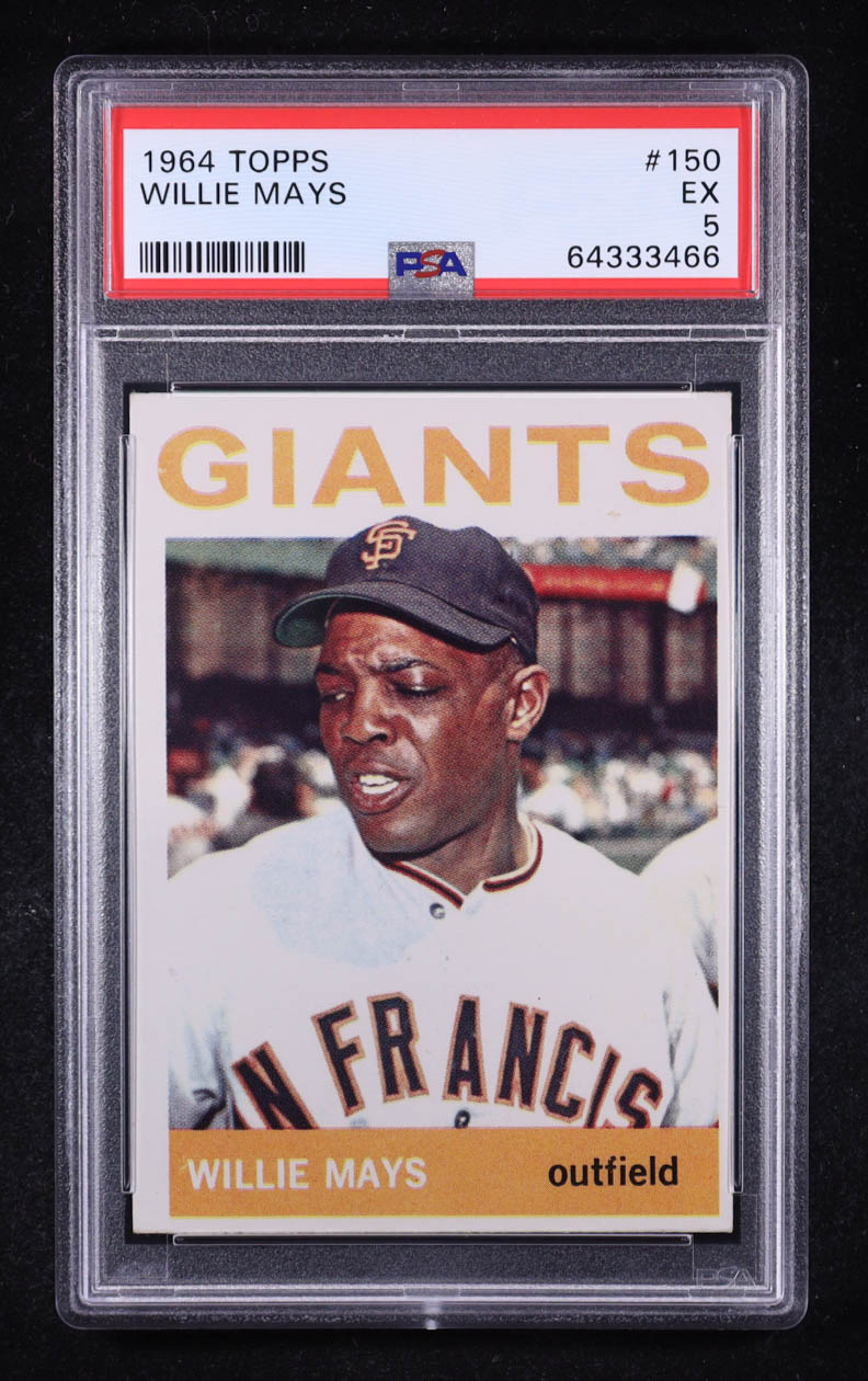 Willie Mays 1964 Topps #150 (PSA 5) at PristineAuction.com Willie Mays 1964 Topps #150 (PSA 5) at PristineAuction.com