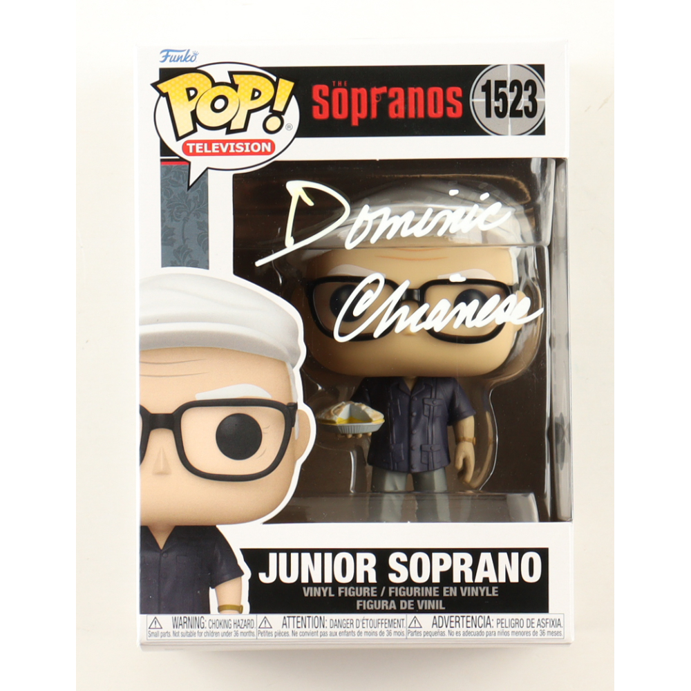 Dominic Chianese Signed "The Sopranos" #1523 Junior Soprano Funko Pop! Vinyl Figure (Beckett) at PristineAuction.com