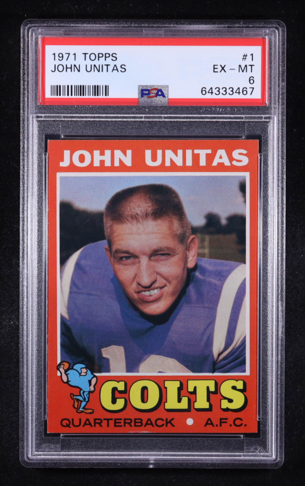 John Unitas 1971 Topps #1 (PSA 6)