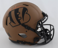 Ja'Marr Chase Signed Bengals Full-Size Authentic On-Field Salute to Service Alternate Speed Helmet (Beckett) at PristineAuction.com