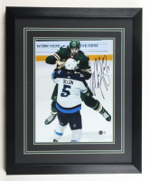 Marcus Foligno Signed Custom Framed Photo Display (Beckett) at PristineAuction.com