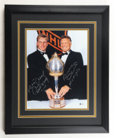 Brett Hull & Bobby Hull Signed Custom Framed Photo Display Inscribed "HOF 2009" & "HOF 1983" (Beckett) at PristineAuction.com