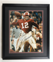 Joe Namath Signed Custom Framed Photo Display (PSA) at PristineAuction.com