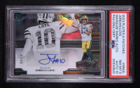 Jordan Love Signed Sticker On 2023 Panini Plates & Patches Marquee Marks Auto #MMJL #49/49 (PSA 8 | Autograph Graded PSA 10) at PristineAuction.com
