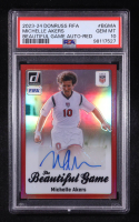 Michelle Akers 2023-24 Panini Donruss FIFA The Beautiful Game Auto-Red #BGMA #12/49 (PSA 10) at PristineAuction.com